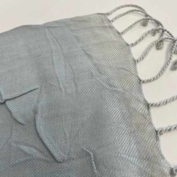 Balenciaga Long Scarf 70"x20" Light Blue - Picture 5 of 7